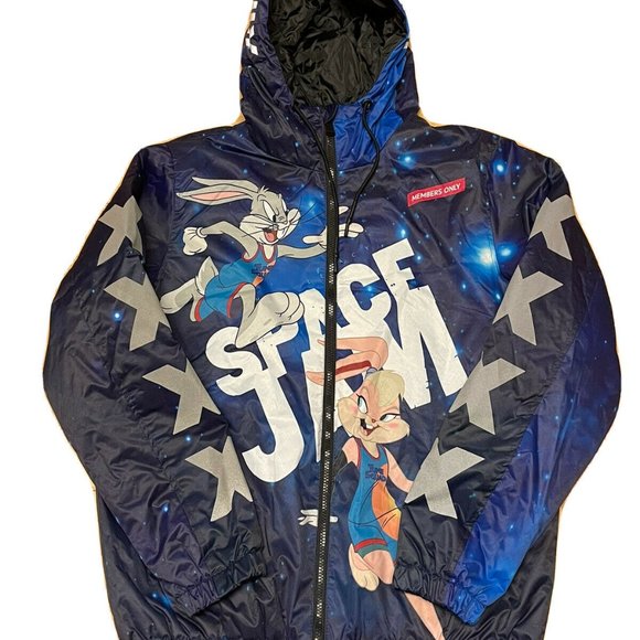 Members Only x Looney Tunes Space Jam Tune Squad Limited Jacket Blue